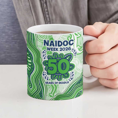 Canberra Raiders NAIDOC Week 2026 Ceramic Mug First Nations of Australia Aboriginal Mascot Rugby