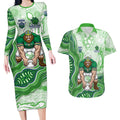 Canberra Raiders NAIDOC Week 2026 Couples Matching Long Sleeve Bodycon Dress and Hawaiian Shirt First Nations of Australia Aboriginal Mascot Rugby