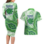 Canberra Raiders NAIDOC Week 2026 Couples Matching Long Sleeve Bodycon Dress and Hawaiian Shirt First Nations of Australia Aboriginal Mascot Rugby