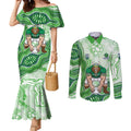 Canberra Raiders NAIDOC Week 2026 Couples Matching Mermaid Dress and Long Sleeve Button Shirt First Nations of Australia Aboriginal Mascot Rugby