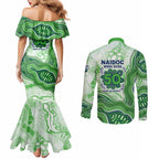 Canberra Raiders NAIDOC Week 2026 Couples Matching Mermaid Dress and Long Sleeve Button Shirt First Nations of Australia Aboriginal Mascot Rugby