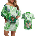 Canberra Raiders NAIDOC Week 2026 Couples Matching Off Shoulder Short Dress and Hawaiian Shirt First Nations of Australia Aboriginal Mascot Rugby