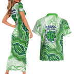 Canberra Raiders NAIDOC Week 2026 Couples Matching Short Sleeve Bodycon Dress and Hawaiian Shirt First Nations of Australia Aboriginal Mascot Rugby
