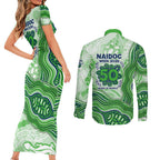 Canberra Raiders NAIDOC Week 2026 Couples Matching Short Sleeve Bodycon Dress and Long Sleeve Button Shirt First Nations of Australia Aboriginal Mascot Rugby