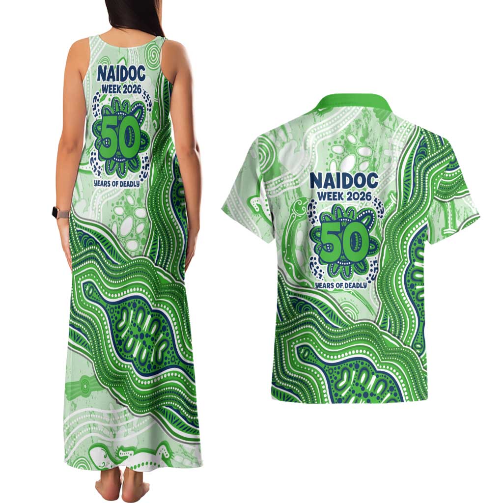Canberra Raiders NAIDOC Week 2026 Couples Matching Tank Maxi Dress and Hawaiian Shirt First Nations of Australia Aboriginal Mascot Rugby