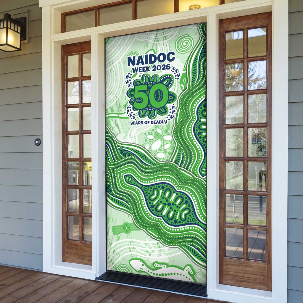 Canberra Raiders NAIDOC Week 2026 Door Cover First Nations of Australia Aboriginal Mascot Rugby