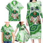Canberra Raiders NAIDOC Week 2026 Family Matching Long Sleeve Bodycon Dress and Hawaiian Shirt First Nations of Australia Aboriginal Mascot Rugby