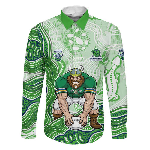 Canberra Raiders NAIDOC Week 2026 Family Matching Long Sleeve Bodycon Dress and Hawaiian Shirt First Nations of Australia Aboriginal Mascot Rugby