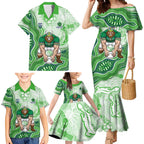 Canberra Raiders NAIDOC Week 2026 Family Matching Mermaid Dress and Hawaiian Shirt First Nations of Australia Aboriginal Mascot Rugby