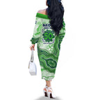 Canberra Raiders NAIDOC Week 2026 Family Matching Off The Shoulder Long Sleeve Dress and Hawaiian Shirt First Nations of Australia Aboriginal Mascot Rugby