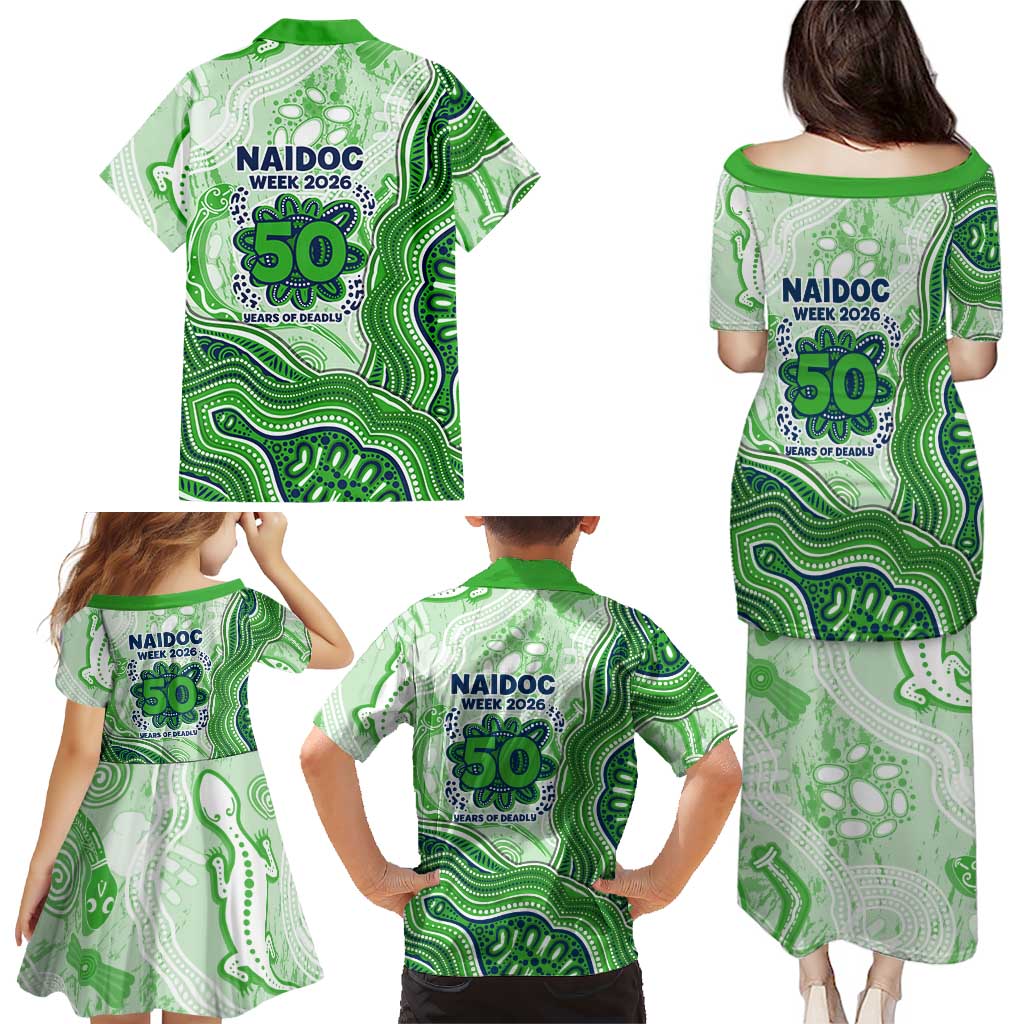 Canberra Raiders NAIDOC Week 2026 Family Matching Puletasi and Hawaiian Shirt First Nations of Australia Aboriginal Mascot Rugby