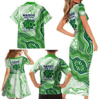 Canberra Raiders NAIDOC Week 2026 Family Matching Short Sleeve Bodycon Dress and Hawaiian Shirt First Nations of Australia Aboriginal Mascot Rugby