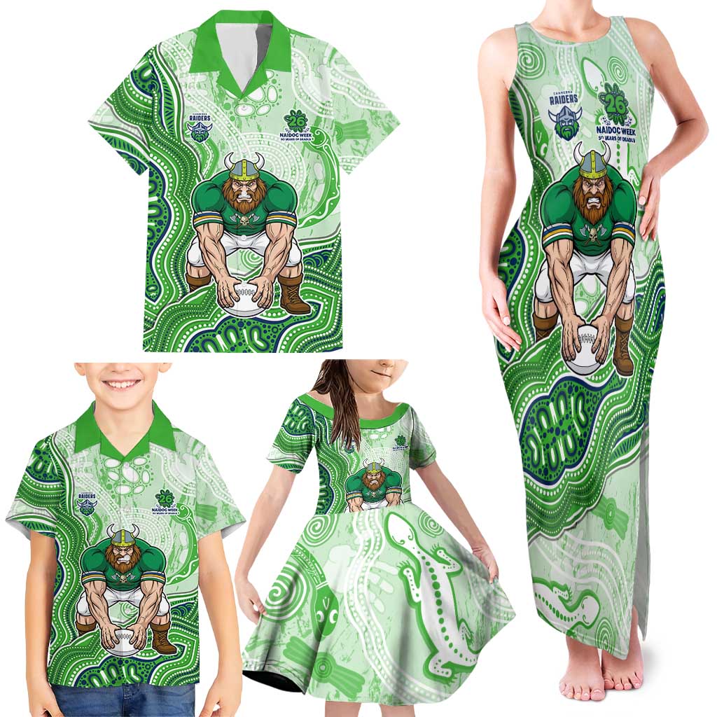 Canberra Raiders NAIDOC Week 2026 Family Matching Tank Maxi Dress and Hawaiian Shirt First Nations of Australia Aboriginal Mascot Rugby