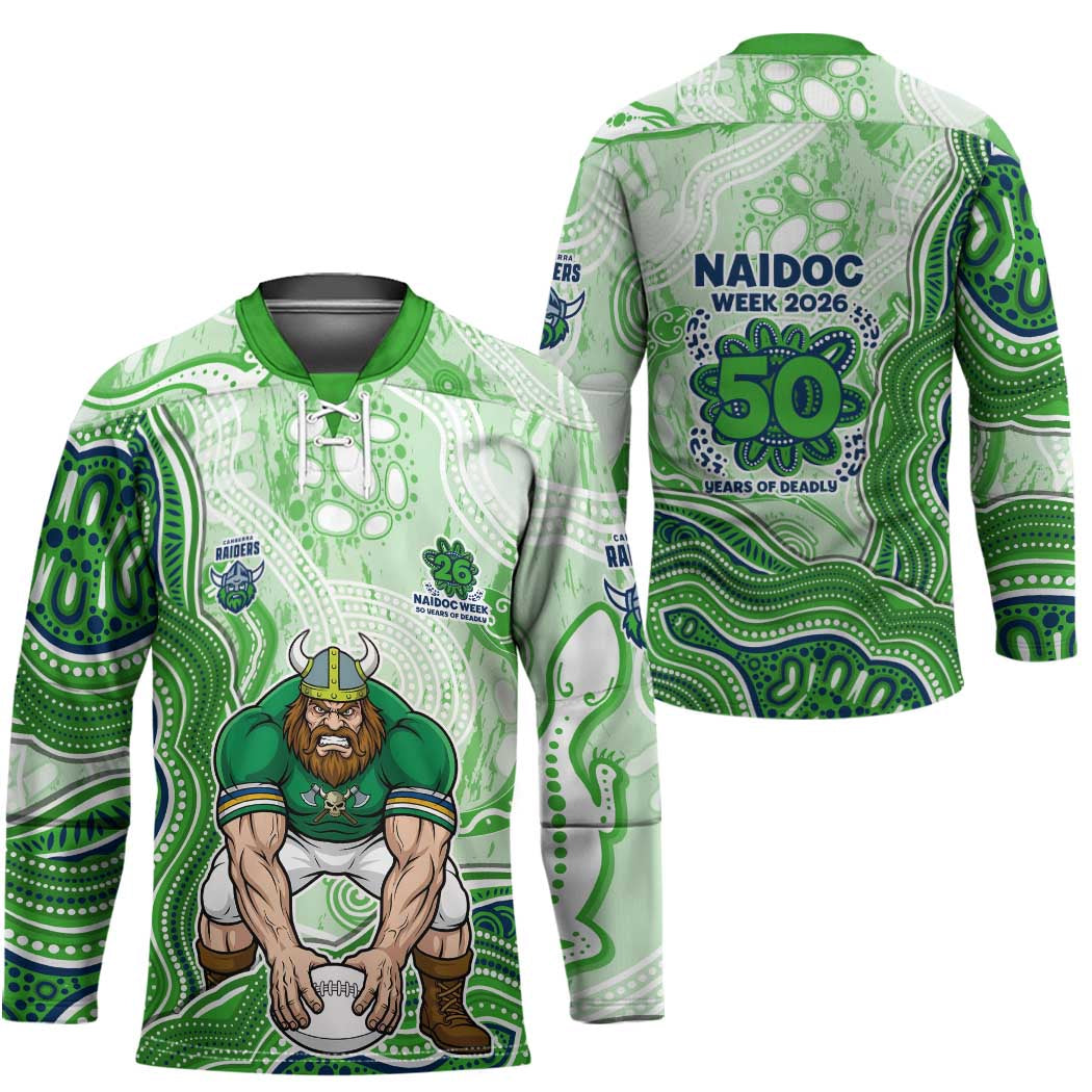 Canberra Raiders NAIDOC Week 2026 Hockey Jersey First Nations of Australia Aboriginal Mascot Rugby
