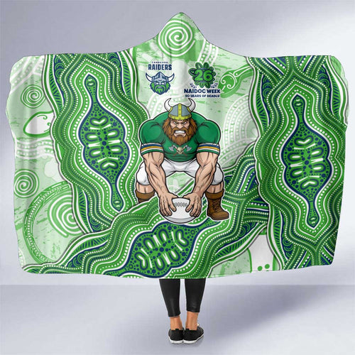 Canberra Raiders NAIDOC Week 2026 Hooded Blanket First Nations of Australia Aboriginal Mascot Rugby