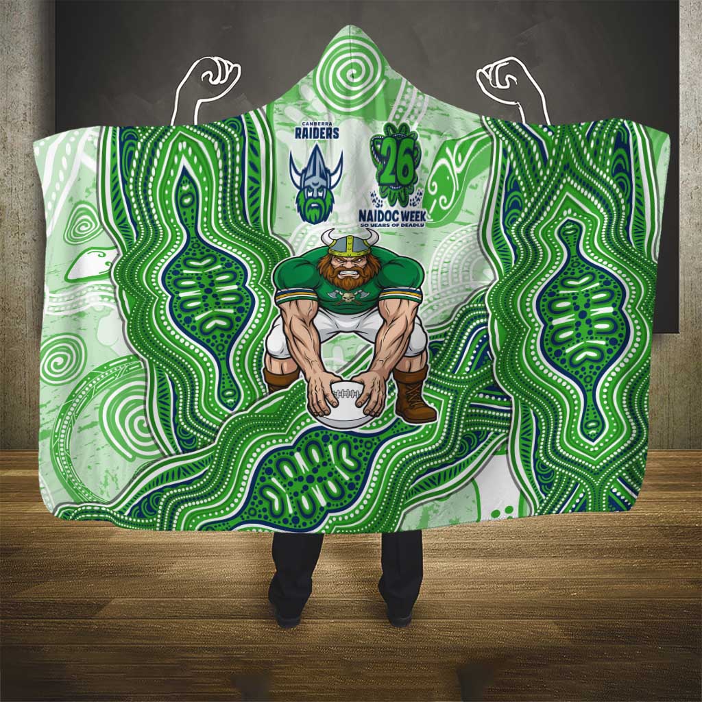 Canberra Raiders NAIDOC Week 2026 Hooded Blanket First Nations of Australia Aboriginal Mascot Rugby