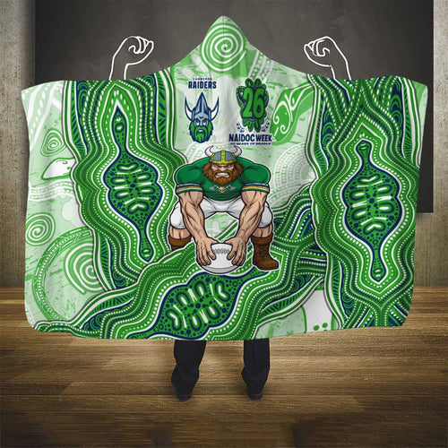 Canberra Raiders NAIDOC Week 2026 Hooded Blanket First Nations of Australia Aboriginal Mascot Rugby