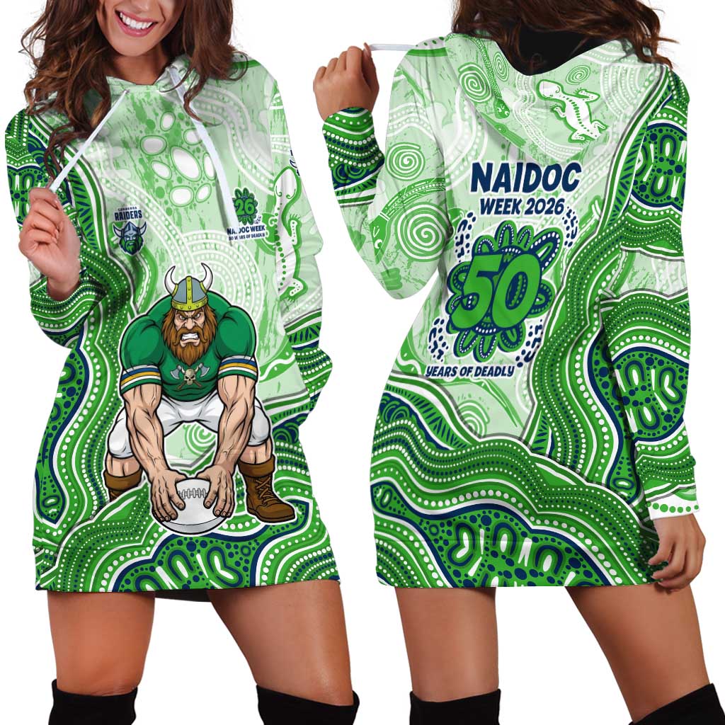 Canberra Raiders NAIDOC Week 2026 Hoodie Dress First Nations of Australia Aboriginal Mascot Rugby