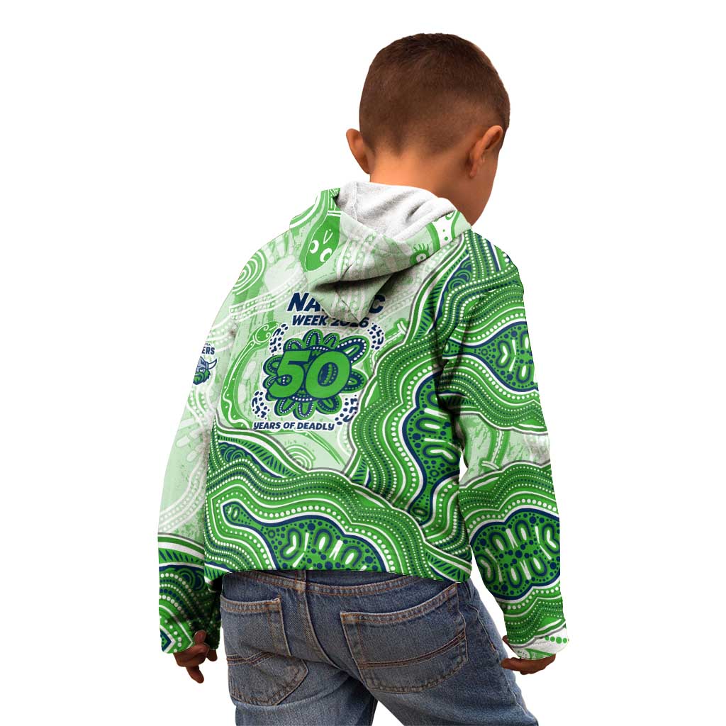 Canberra Raiders NAIDOC Week 2026 Kid Hoodie First Nations of Australia Aboriginal Mascot Rugby