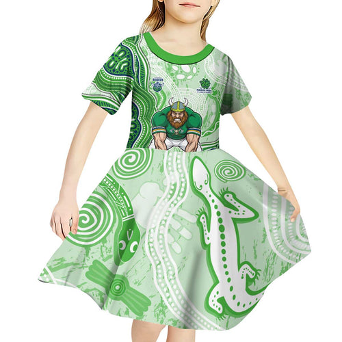 Canberra Raiders NAIDOC Week 2026 Kid Short Sleeve Dress First Nations of Australia Aboriginal Mascot Rugby