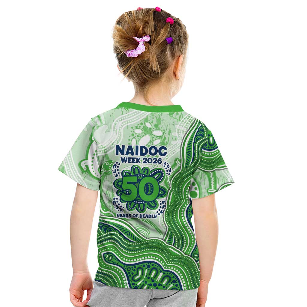 Canberra Raiders NAIDOC Week 2026 Kid T Shirt First Nations of Australia Aboriginal Mascot Rugby
