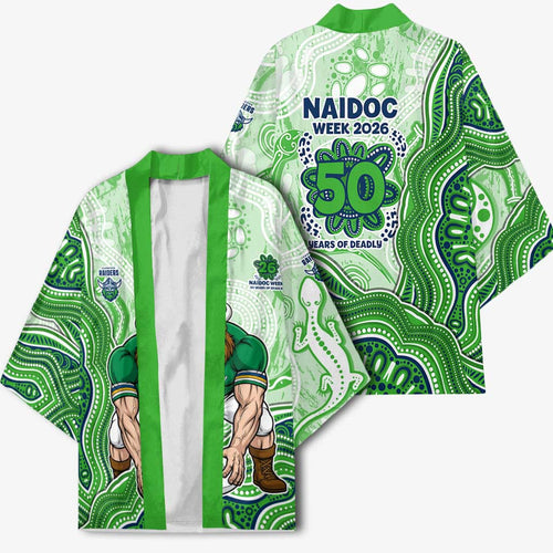 Canberra Raiders NAIDOC Week 2026 Kimono First Nations of Australia Aboriginal Mascot Rugby