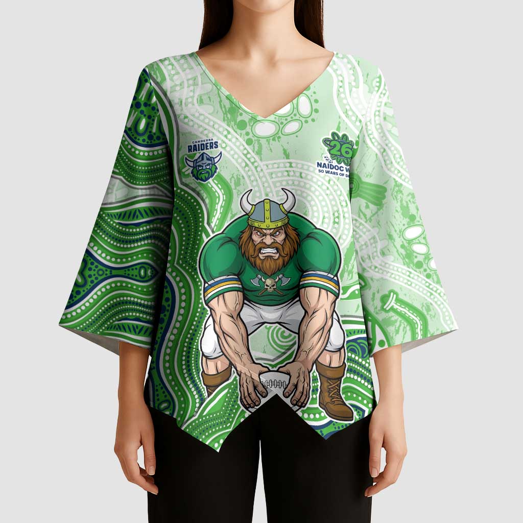 Canberra Raiders NAIDOC Week 2026 Kimono Sleeve Blouse First Nations of Australia Aboriginal Mascot Rugby