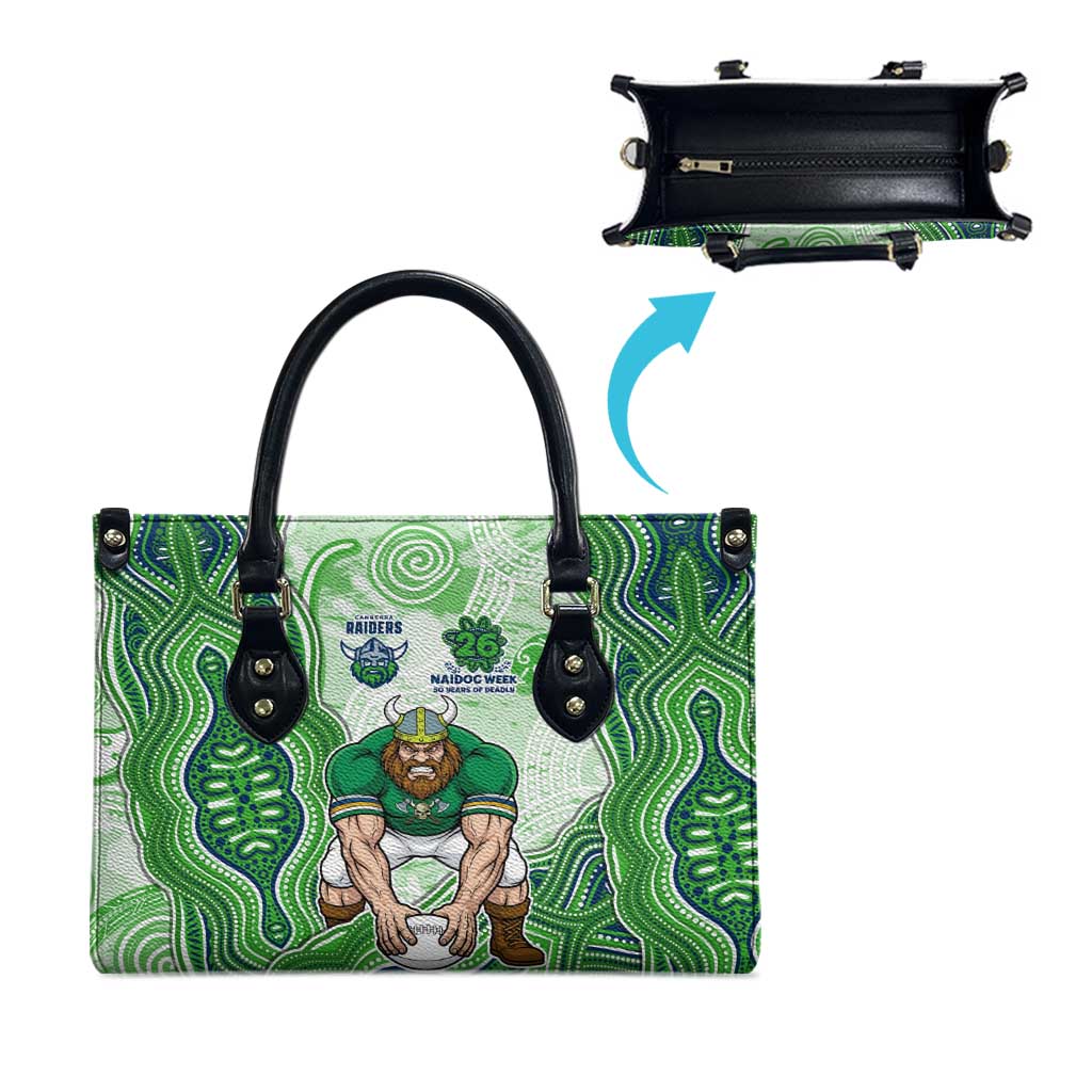 Canberra Raiders NAIDOC Week 2026 Leather Bag First Nations of Australia Aboriginal Mascot Rugby