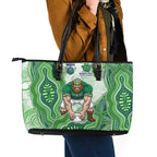 Canberra Raiders NAIDOC Week 2026 Leather Tote Bag First Nations of Australia Aboriginal Mascot Rugby