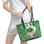 Canberra Raiders NAIDOC Week 2026 Leather Tote Bag First Nations of Australia Aboriginal Mascot Rugby