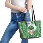 Canberra Raiders NAIDOC Week 2026 Leather Tote Bag First Nations of Australia Aboriginal Mascot Rugby