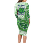 Canberra Raiders NAIDOC Week 2026 Long Sleeve Bodycon Dress First Nations of Australia Aboriginal Mascot Rugby