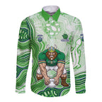 Canberra Raiders NAIDOC Week 2026 Long Sleeve Button Shirt First Nations of Australia Aboriginal Mascot Rugby