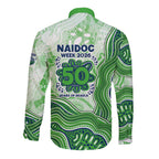 Canberra Raiders NAIDOC Week 2026 Long Sleeve Button Shirt First Nations of Australia Aboriginal Mascot Rugby