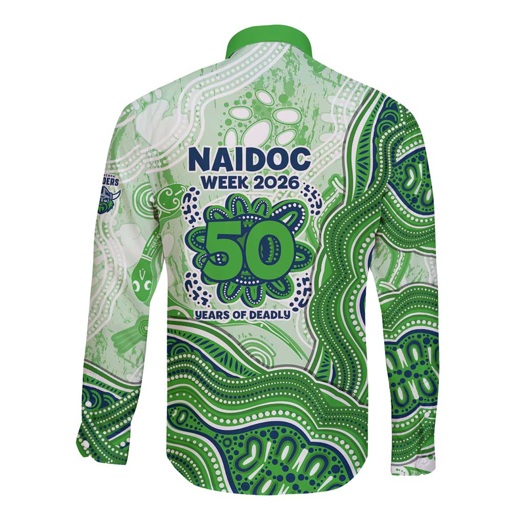 Canberra Raiders NAIDOC Week 2026 Long Sleeve Button Shirt First Nations of Australia Aboriginal Mascot Rugby