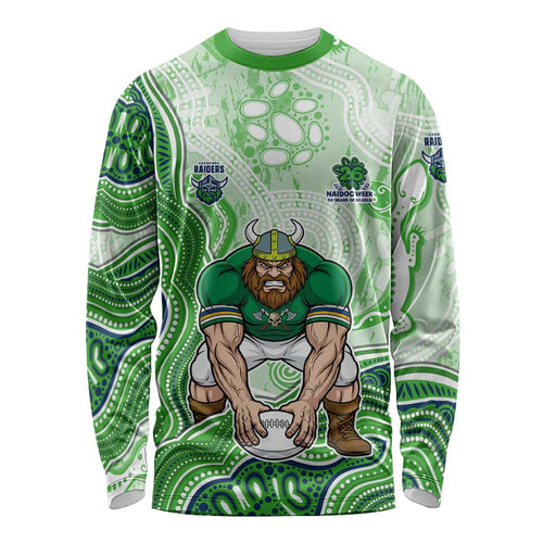 Canberra Raiders NAIDOC Week 2026 Long Sleeve Shirt First Nations of Australia Aboriginal Mascot Rugby