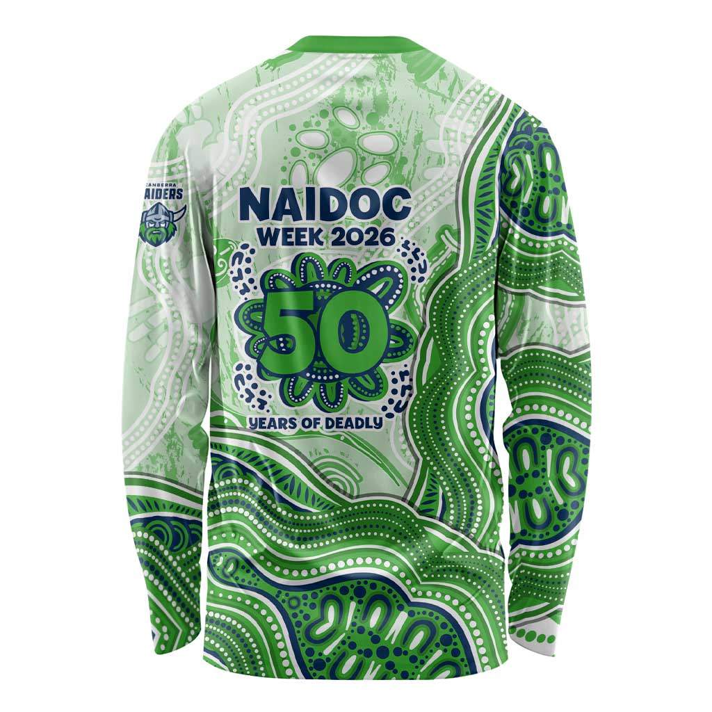 Canberra Raiders NAIDOC Week 2026 Long Sleeve Shirt First Nations of Australia Aboriginal Mascot Rugby