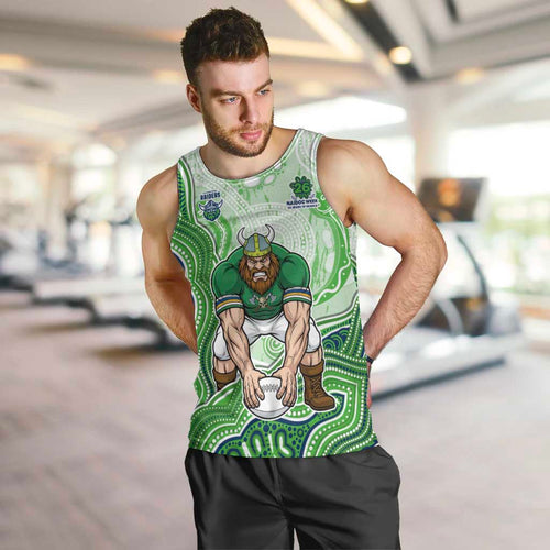 Canberra Raiders NAIDOC Week 2026 Men Tank Top First Nations of Australia Aboriginal Mascot Rugby