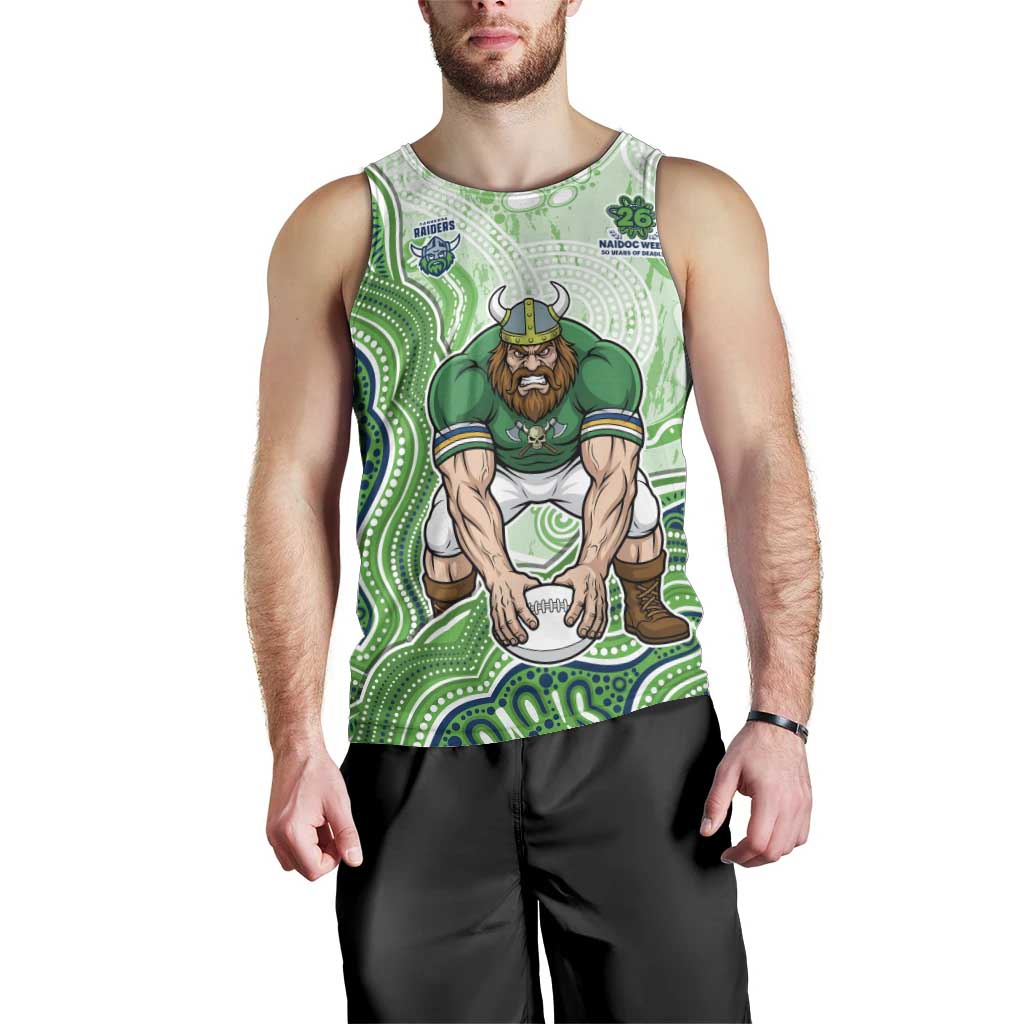 Canberra Raiders NAIDOC Week 2026 Men Tank Top First Nations of Australia Aboriginal Mascot Rugby