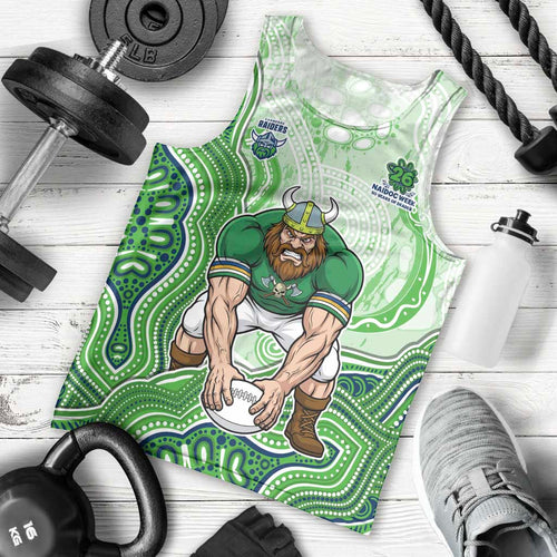 Canberra Raiders NAIDOC Week 2026 Men Tank Top First Nations of Australia Aboriginal Mascot Rugby