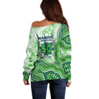 Canberra Raiders NAIDOC Week 2026 Off Shoulder Sweater First Nations of Australia Aboriginal Mascot Rugby