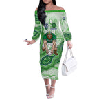 Canberra Raiders NAIDOC Week 2026 Off The Shoulder Long Sleeve Dress First Nations of Australia Aboriginal Mascot Rugby