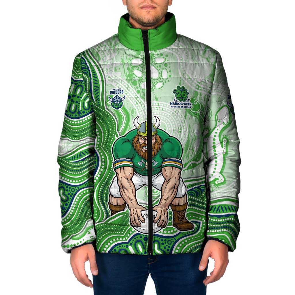 Canberra Raiders NAIDOC Week 2026 Padded Jacket First Nations of Australia Aboriginal Mascot Rugby