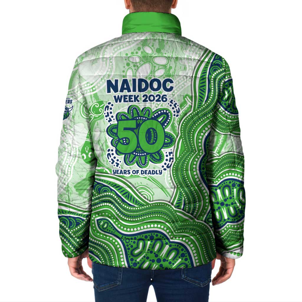 Canberra Raiders NAIDOC Week 2026 Padded Jacket First Nations of Australia Aboriginal Mascot Rugby