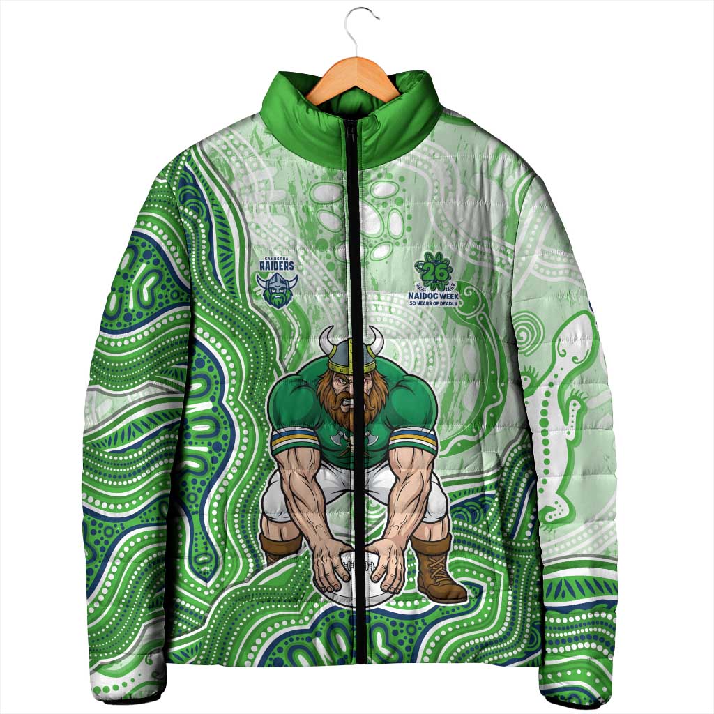 Canberra Raiders NAIDOC Week 2026 Padded Jacket First Nations of Australia Aboriginal Mascot Rugby