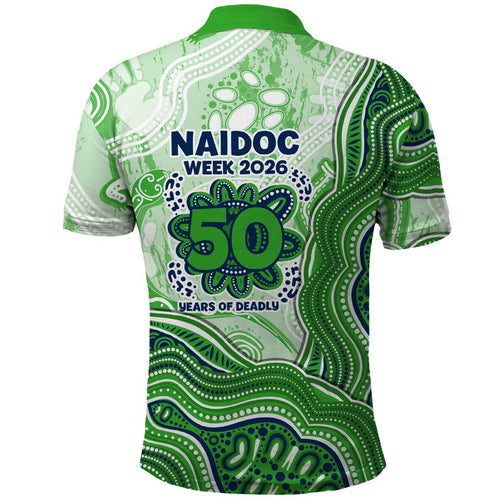 Canberra Raiders NAIDOC Week 2026 Polo Shirt First Nations of Australia Aboriginal Mascot Rugby