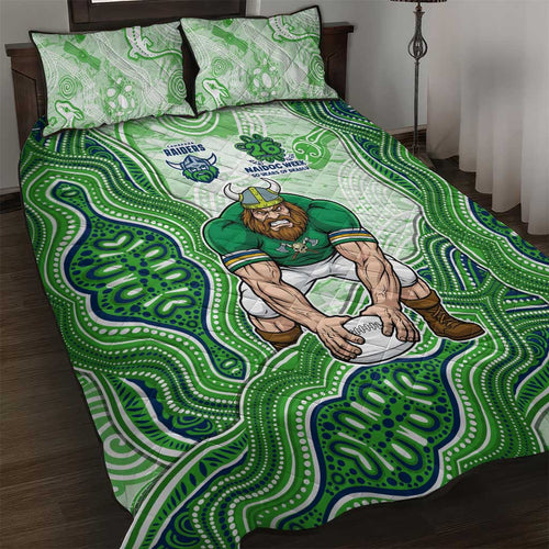 Canberra Raiders NAIDOC Week 2026 Quilt Bed Set First Nations of Australia Aboriginal Mascot Rugby