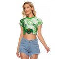 Canberra Raiders NAIDOC Week 2026 Raglan Cropped T Shirt First Nations of Australia Aboriginal Mascot Rugby
