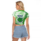 Canberra Raiders NAIDOC Week 2026 Raglan Cropped T Shirt First Nations of Australia Aboriginal Mascot Rugby