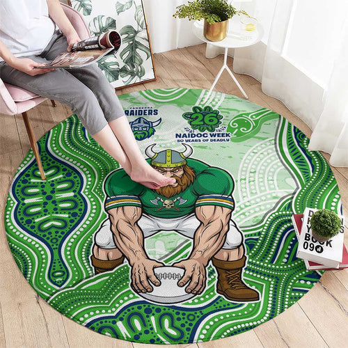 Canberra Raiders NAIDOC Week 2026 Round Carpet First Nations of Australia Aboriginal Mascot Rugby
